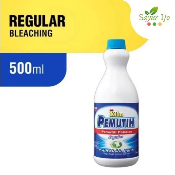 SO KLIN Pemutih Pakaian REGULAR 500 ML / Botol Cair Disinfektan Baju