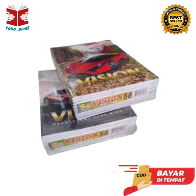

BUKU TULIS VISION 58 LEMBAR jual per pak