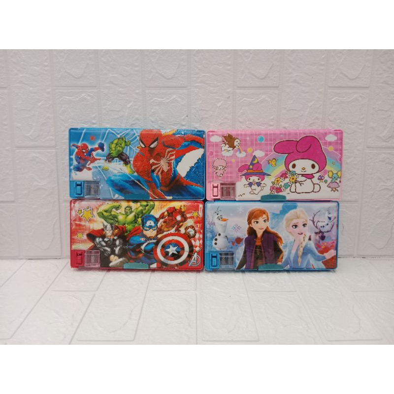 

Tempat Pensil Magnet Jumbo + Serutan Karakter / Pencil Case Magnet