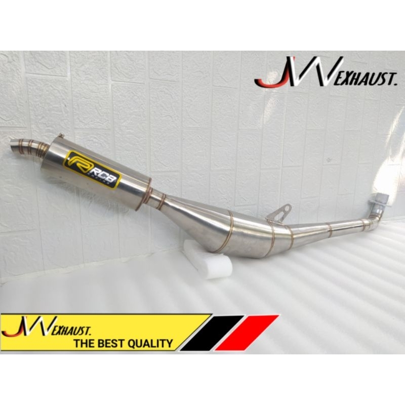 Knalpot racing fizR F1Zr standar racing rcb full stenlis