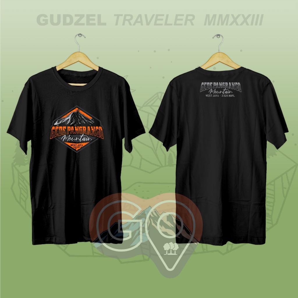 kaos gunung GEDE PANGRANGO mount kaos pendakian kaos pendaki kaos traveler