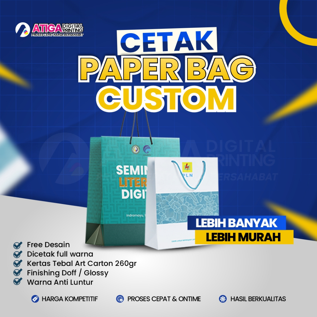 

Cetak Paper Bag Goodie Bag Custom Free Desain Free Ongkir