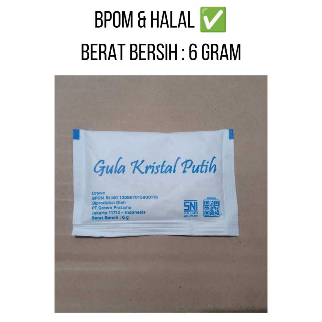 

ADA BPOM - WHITE SUGAR / GULA SACHET / GULA PUTIH SACHET - TERMURAH