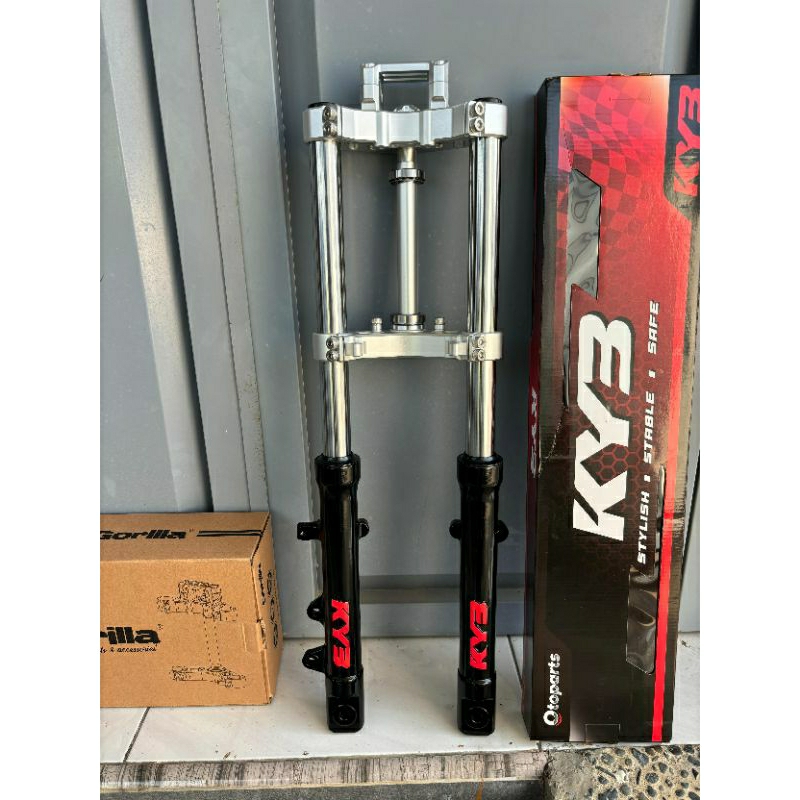 SKOK DEPAN KYB ZETO ORIGINAL AS 33 SET SEGITIGA NINJA IMPORT PNP HONDA