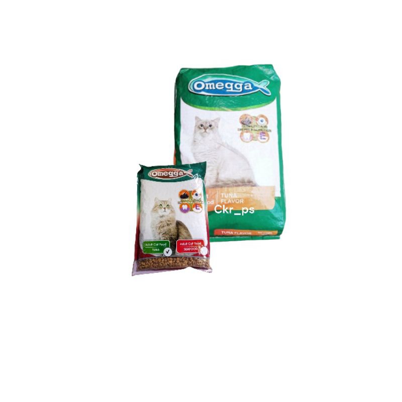 Makanan Kucing Omega Tuna & Omega Seafood 1kg