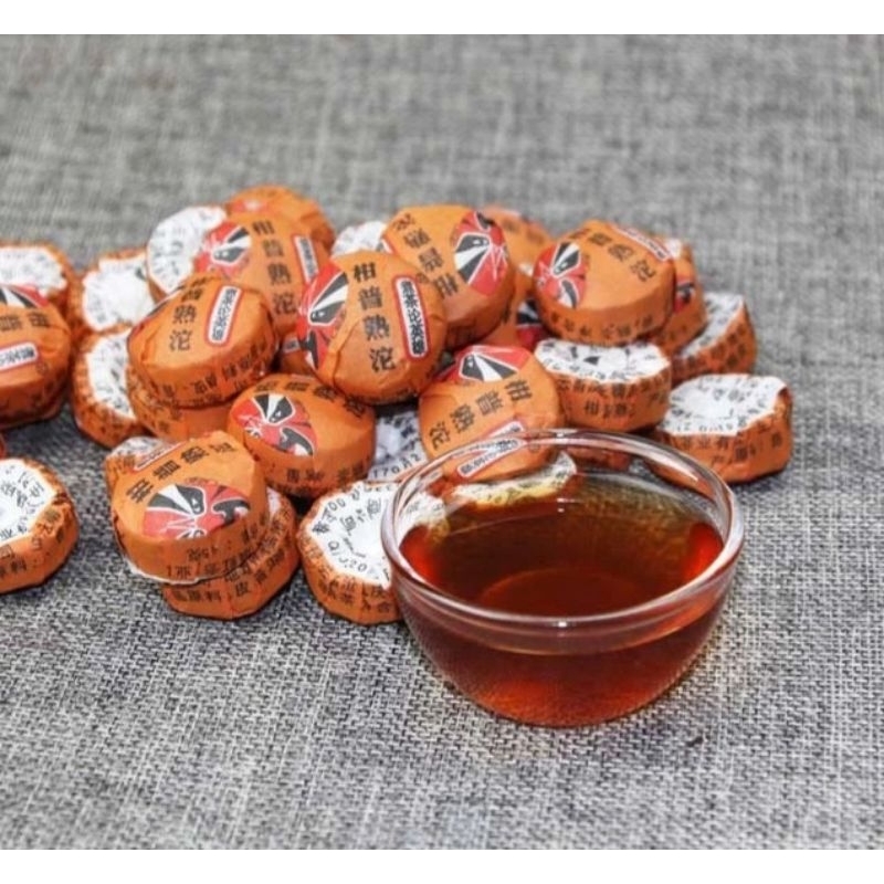 

ORANGE CITRUS PEARL BLACK TEA PU ER TEH CHENG WOH PU ER TEA CHINESE