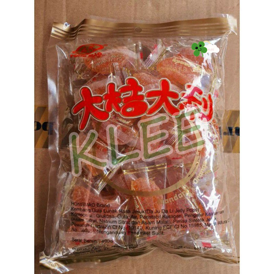 

HongMao Permen Manisan Jelly Jeruk - Hong Mao DaJiDaLi Permen Jeli Rasa Jeruk (Mandarin Orange Jelly Candy) - Hong Mao Kembang Gula Lunak Rasa Jeruk - Manisan Orange Jelly 490g 鸿茂 大吉大利 软糖