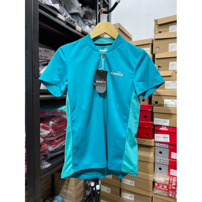 BAJU SEPEDA WANITA DIADORA DIAV6412684L PAVLOVA CYCLING TSHIRT WOMEN BLUE ORIGINAL