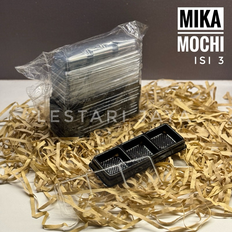Mika Moon Crispy sekat 3 / Mika Mochi Sekat 3 / Tempat Kue Mochi / Kotak Kue / Mika Kue bulan / Moon