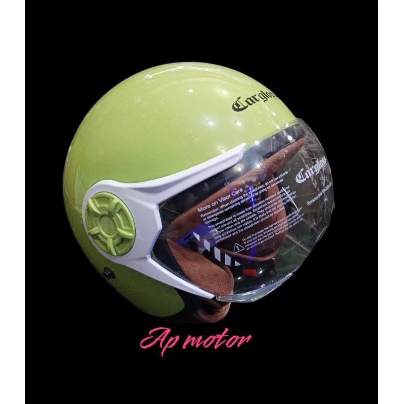 HELM CARGLOSS YRH HIJAB POLOS APPLE GREEN HELM BERHIJAB HIJAB HELM