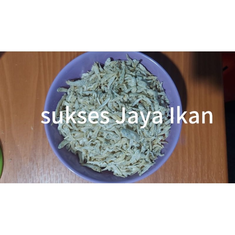 

ikan asin teri rebus