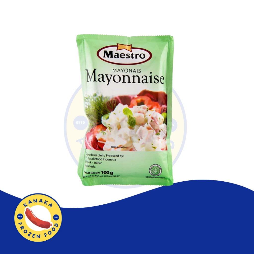 

Maestro Mayonais light 100 gram kanaka frozen food
