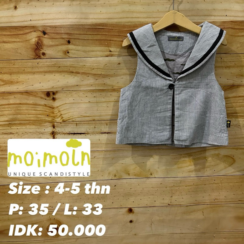 rompi/vest anak moimoln size 4-5 tahun