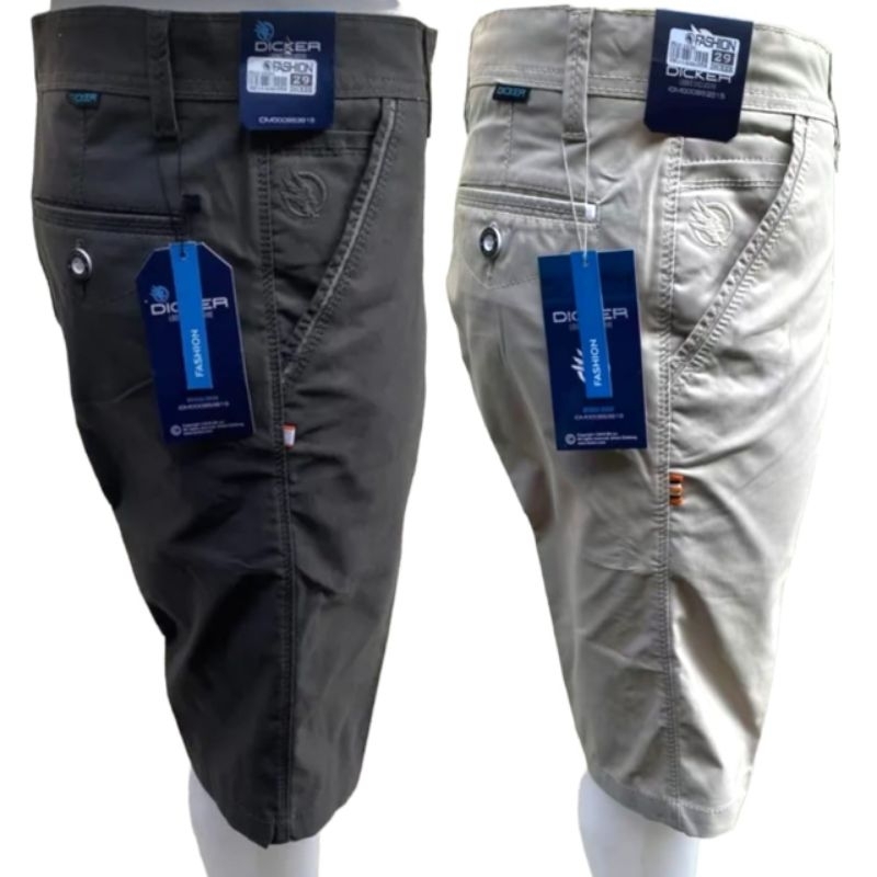 Celana Pendek Pria Bahan Katun Tebal Halus Dan Nyaman MERK DICKER Quality CARDINAL Kualitas Terbaik 