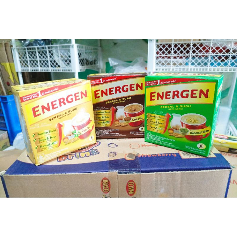 

Energen sereal dan susu box isi 5*34g