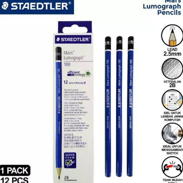 

Best Terlaris Pensil 2B Staedtler Computer 1pak12pcs