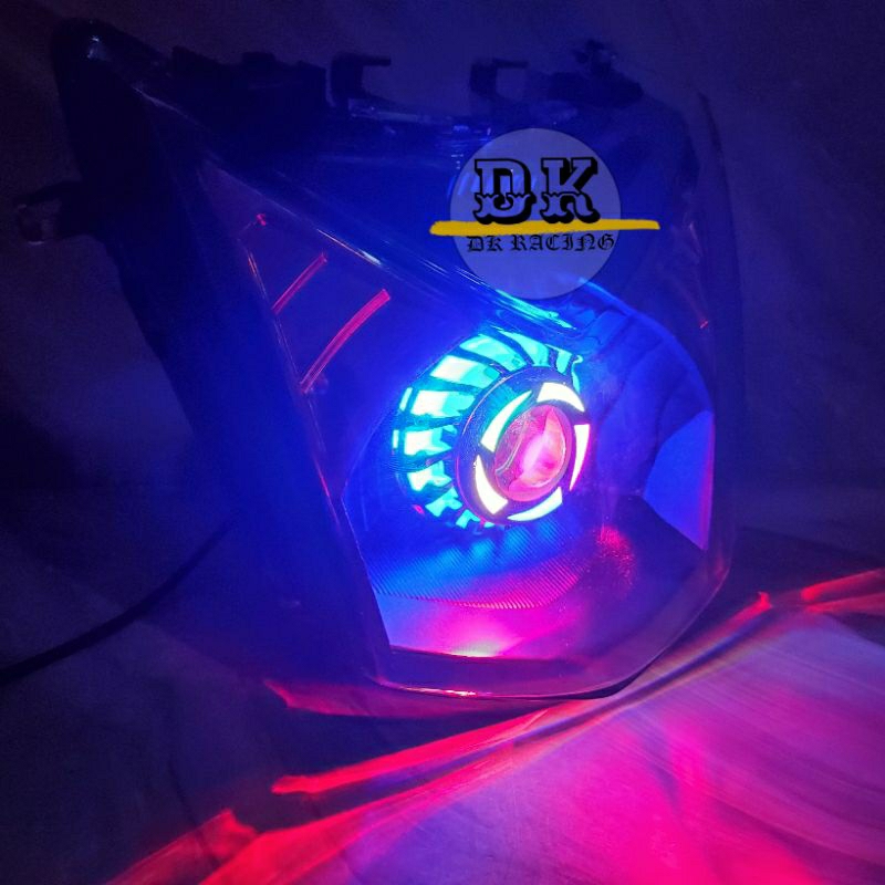 REFLEKTOR LAMPU DEPAN BEAT FI 2012-2015 PROJI LED