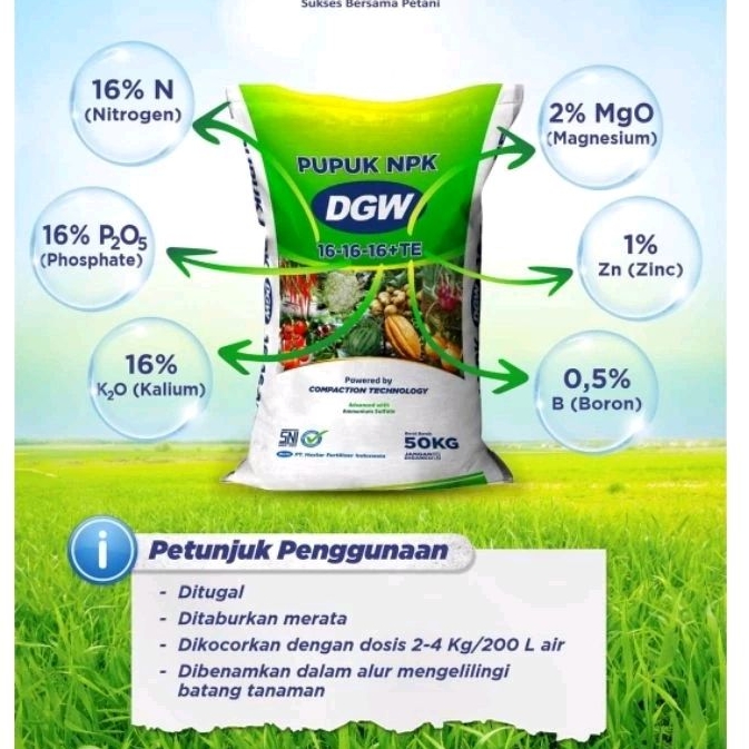 Pupuk NPK DGW 161616 isi 1kg