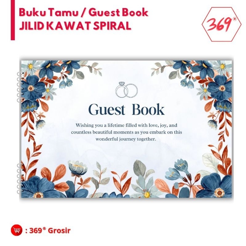 

JILID KAWAT SPIRAL Buku Daftar Tamu Pesta Pernikahan | Guest Book | Daftar Tamu | Buku Tamu | Undangan Pernikahan Motif Batik - 369 Grosir