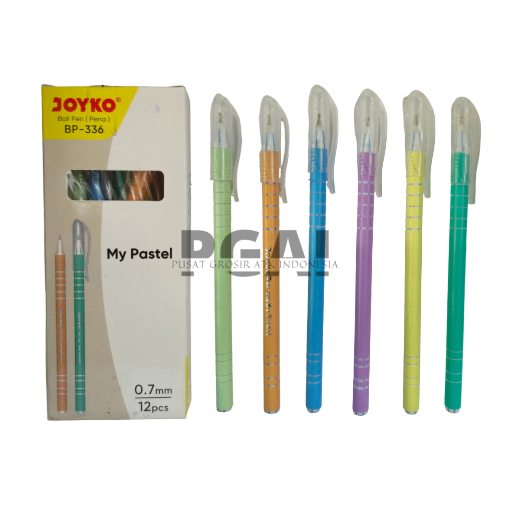 

BOLPOIN PULPEN PENA BALL PEN JOYKO BP-336 MY PASTEL 0.7 MM 1 PACK ISI 12 PCS STATIONERY