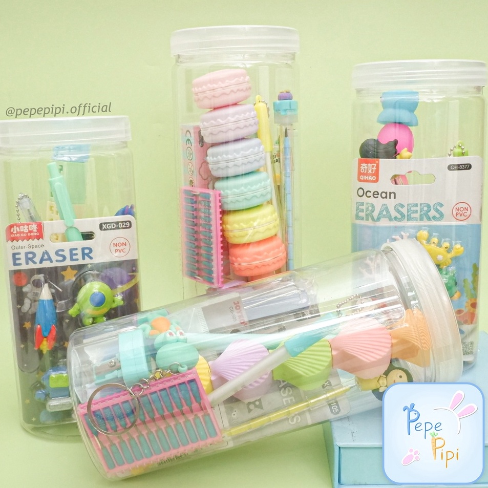 

Paket Alat Tulis Set Alat tulis Toples Gift Cantik Bingkisan Kado Gift Anak Hampers Pena Refill Pensil Pulpen Penghapus Rautan Cutter Paperclip Highlighter Gantunagn Kunci Popit Hadiah