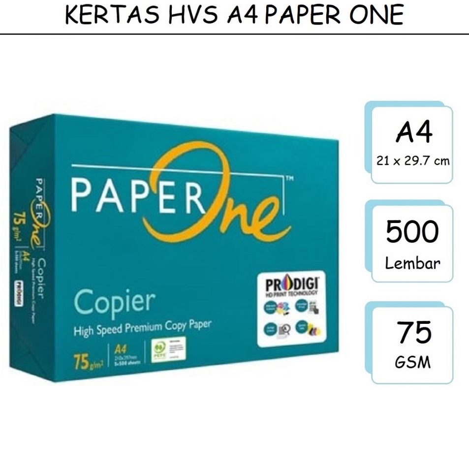 

Kes HVS A4 75gr Paper One 1 Rim 5lembar