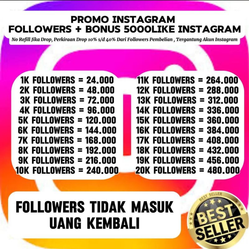 Followers Instagram Aktif | Tambah Followers Real Akun | Aman & Terpercaya