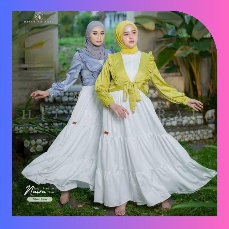 Naira Dress By Arrafi Hijab Baju Gamis Wanita