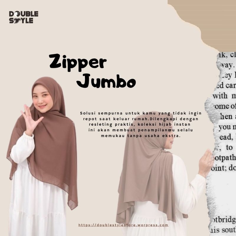 Hijab Zipper Jumbo