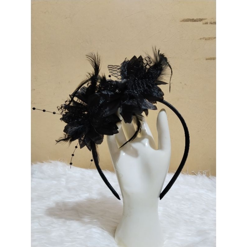 RB Bando Pesta Mewah Bunga Mahkota Aksesoris Rambut Bando Pesta Aksesoris Pesta Hiasan Rambut Pesta