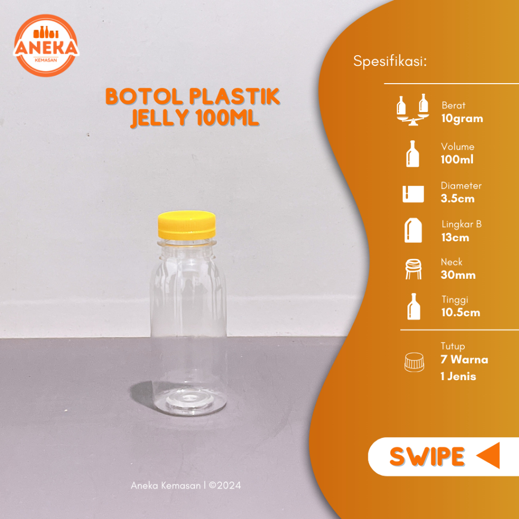 (Paket isi 30pcs) BOTOL ZAM ZAM 100ML BOTOL PLASTIK JELLY 100ML BOTOL PLASTIK 100ML MURAH HARGA GROS