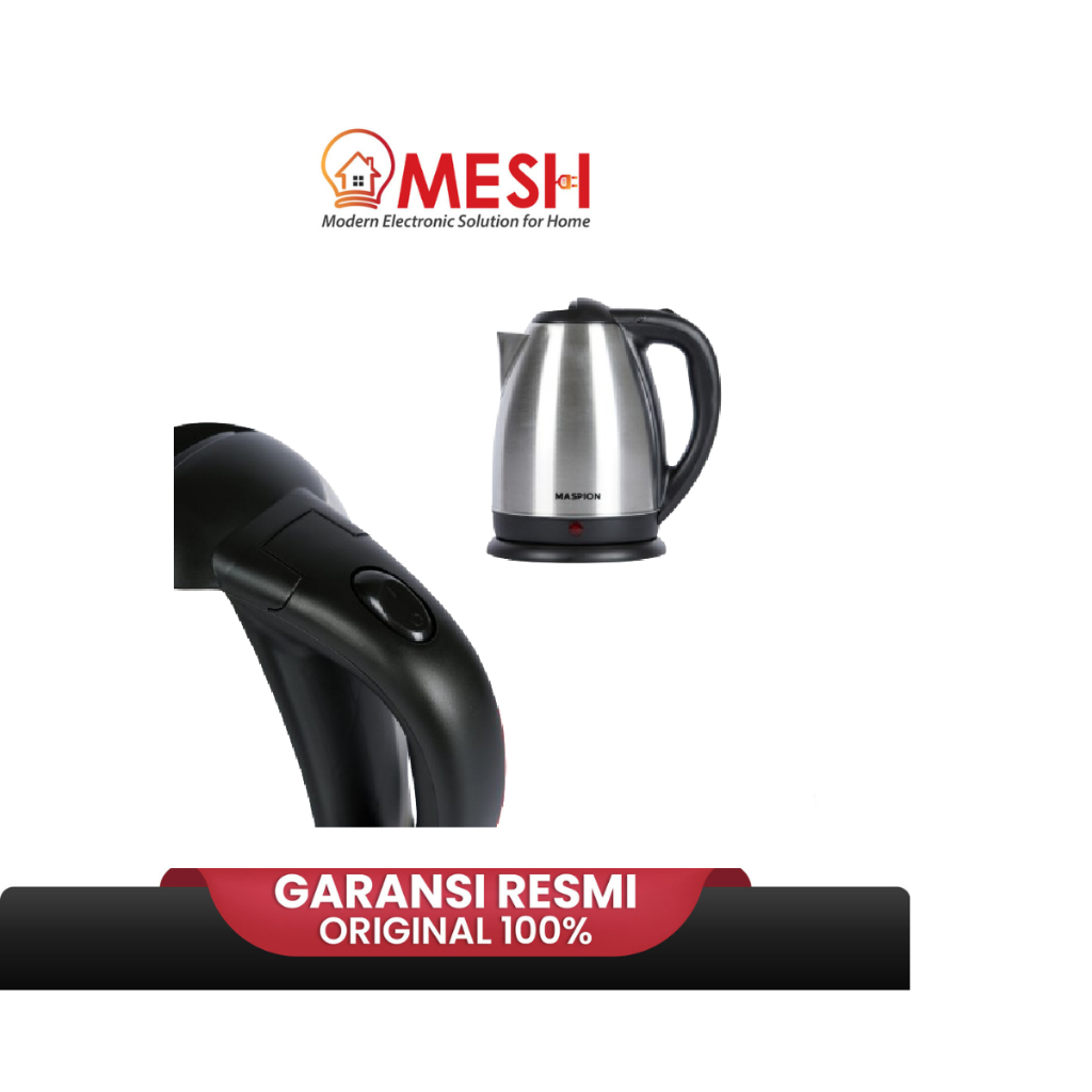 Maspion MEK1802KS MEK 1802KS MEK 1802 KS- Kettle Listrik 1.8 L 500W-Pemasak Air Listrik-Pemasak Air-