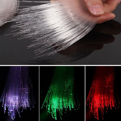 Lampu Led Fiber Optic RGB 300 Helai Pmma Plastic End Glow RGB