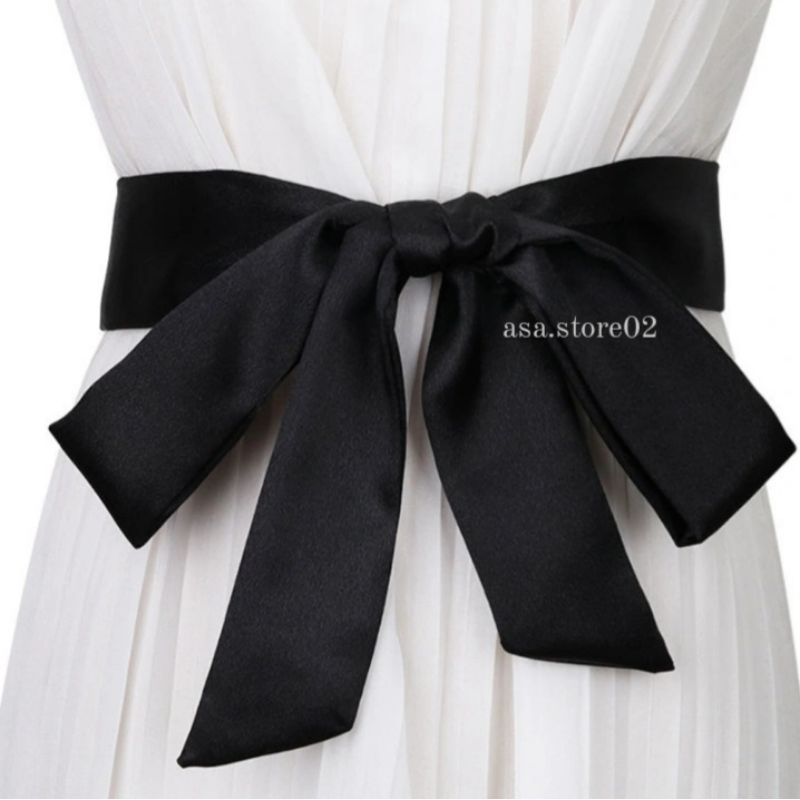 Obi Belt Satin Polos/Ikat Pinggang Wanita