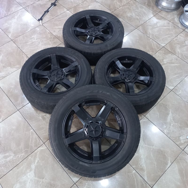 VELG MOBIL BEKAS | RASTA R20 LUBANG BAUT 6X139.7 SEPAKET BAN 275/55 R20