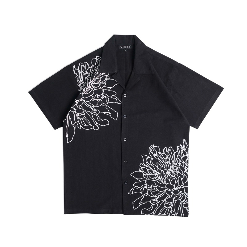 Graphic Linen Shirt - Kemeja Linen Viory - KMPE0103