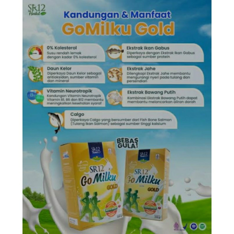 

TERLARIS//Gomilku gold sr12// susu kolesterol// susu lansia//susu etawa premium