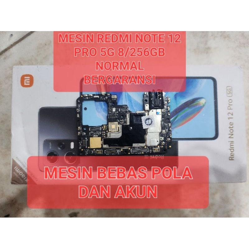 MESIN REDMI NOTE 12 PRO 5G 8-256GB NORMAL MESIN REDMI NOTE 12 PRO 5G