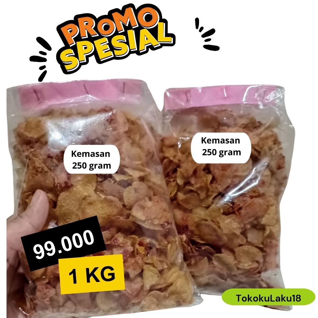 

Kering Kentang Balado Keripik Kentang Pedas Manis Lauk Makan Praktis Instan Kemasan 1 Kg