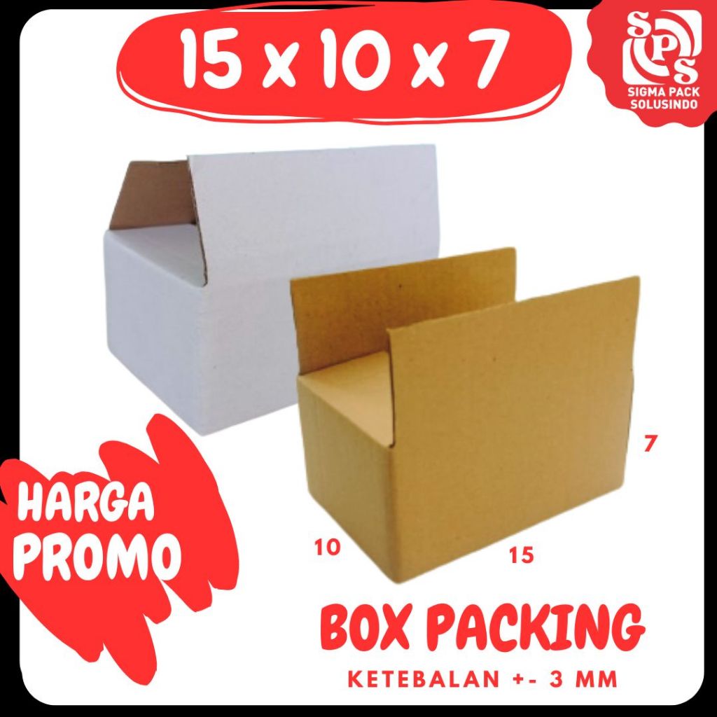 

Box 15x10x7 Packing A0 Dus Karton Kardus Kotak Kemasan Sparepart Assesoris