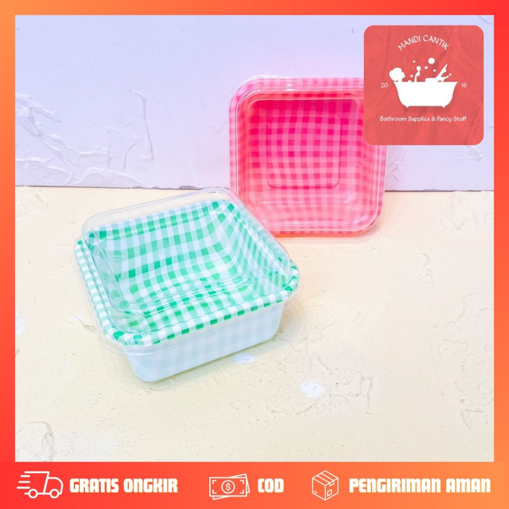

Packing Cake in jar Persegi Kotak /Korean Dessert Cake Box / Dessert Bento dll / Packing bento / Packing makanan Hijau Pink / Dessert box Packing / Kotak Kue