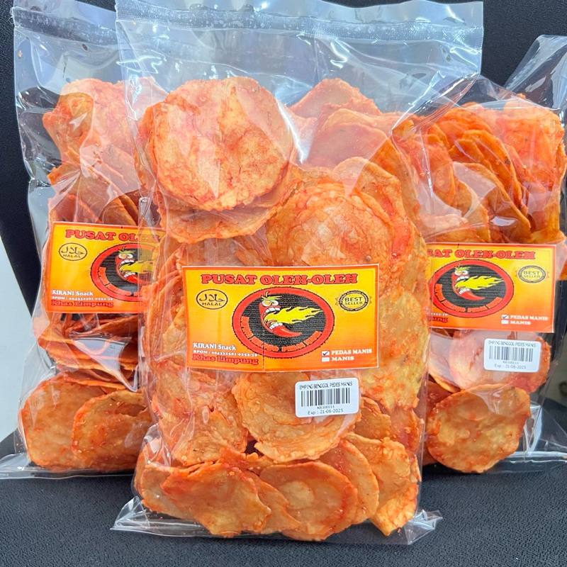 

Sekar_Shop07 Emping Melinjo Pedas Manis Mentah 500Gr Bengol Super 100% Asli Limpung