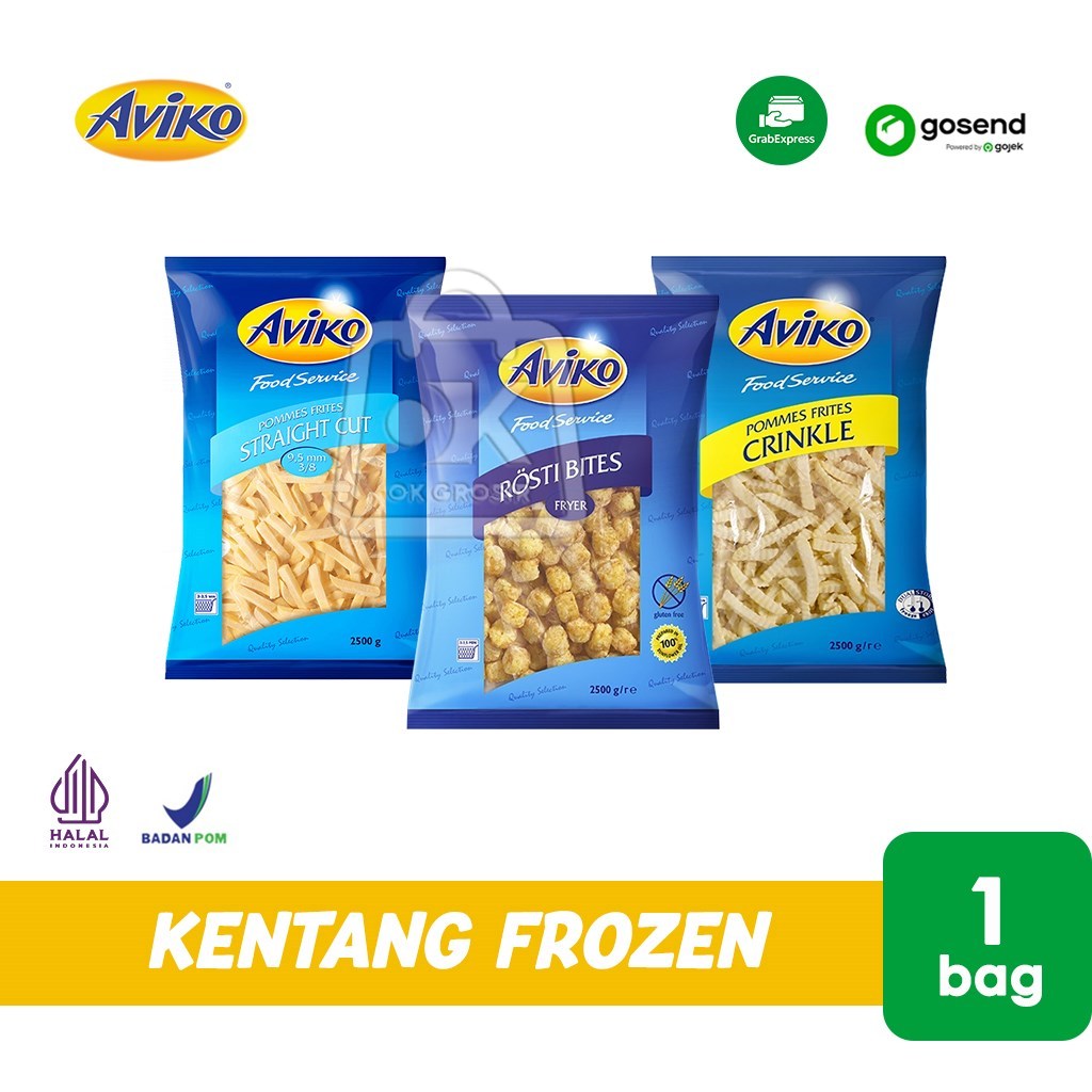 

Kentang Goreng Premium AVIKO / French Fries 1 Bag (KHUSUS INSTANT)