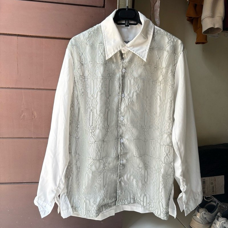 KLOUD STUDIO [PRELOVED] kemeja panjang dengan blukat