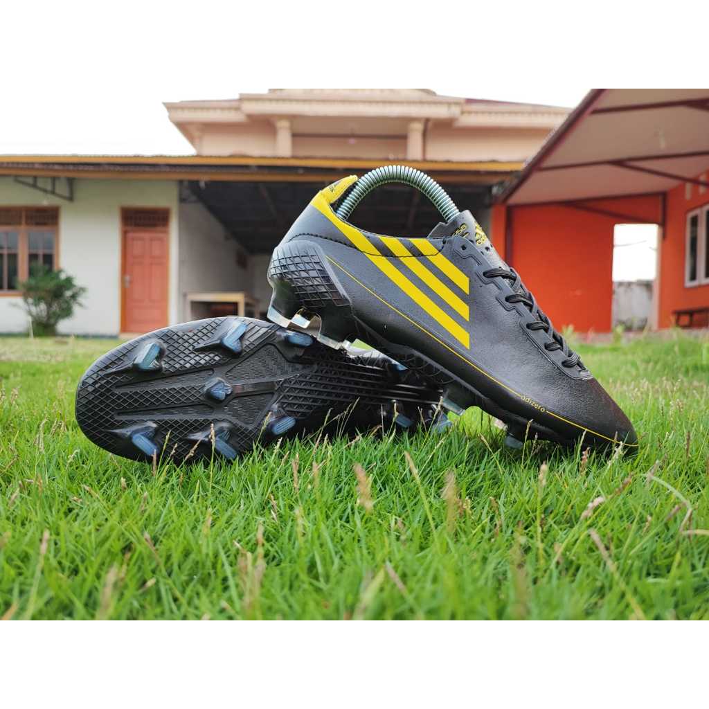 Sepatu Bola Adidas F50 Ghosted Adizero FG - Core Black Yellow