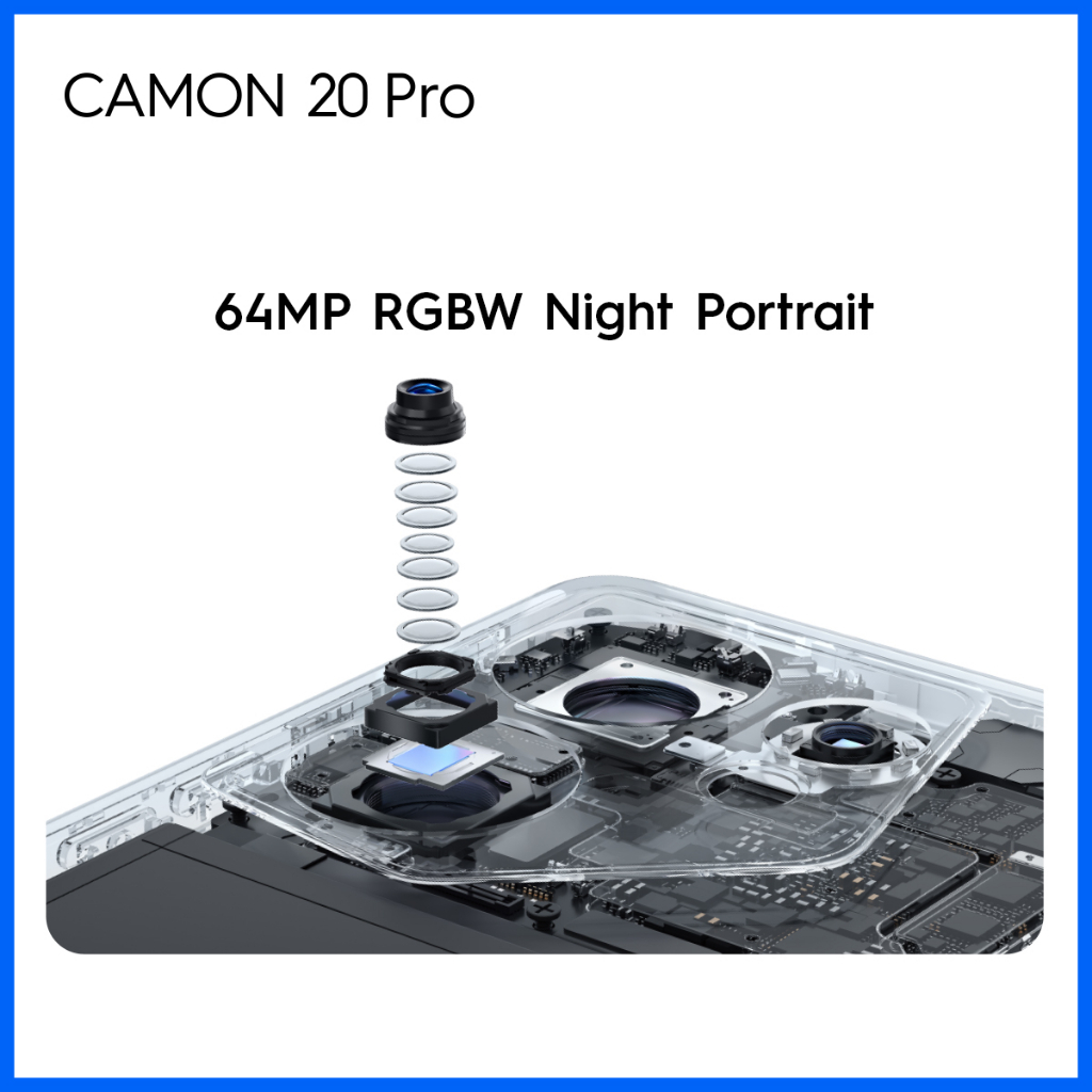 TECNO CAMON 20 Pro – 64MP+RGBW, 32MP AI Shining Selfie, MTK D8050 5G / Helio G99, 8+8GB*+256GB, 5000mAh + 33watt, Android 13, Garansi 12+1 Bulan-2