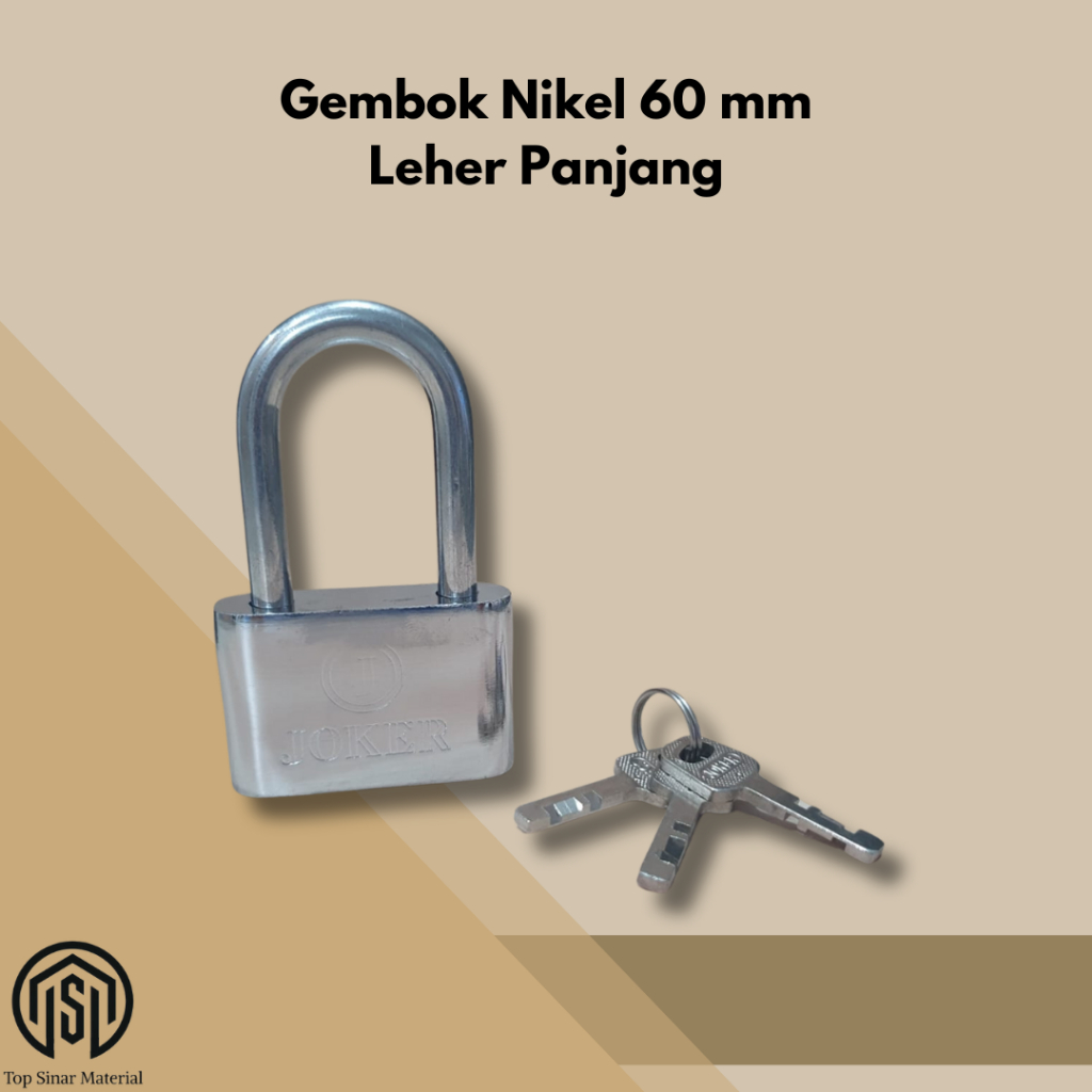 Gembok Leher Panjang 60mm Gembok Pagar rumah / Pengaman pagar rumah / gembok anti maling