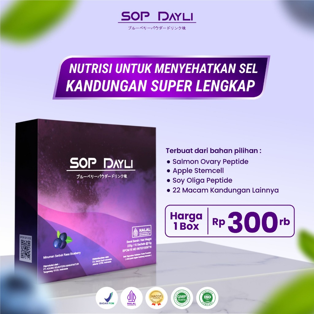

Navi_Lezatoz Sop Dayli, Sop Daily, Sop Daily Original, Sop Daily Official, Minuman Regenerasi Sel