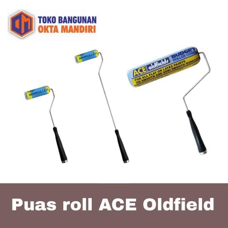 OKM- Kuas Roll ACE OLDFIELD 110mm & 230mm / Kuas roll gagang
