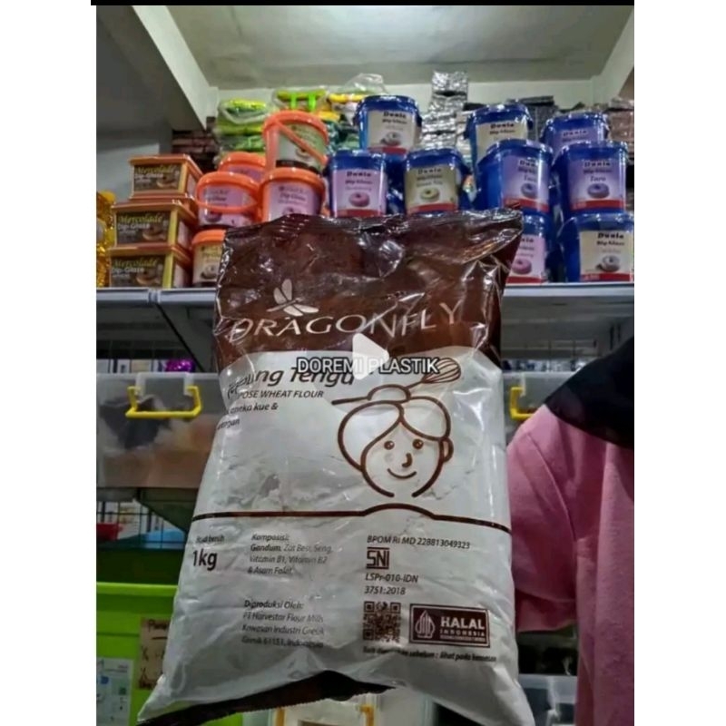 

tepung terigu dragon fly kemasan 1 kg